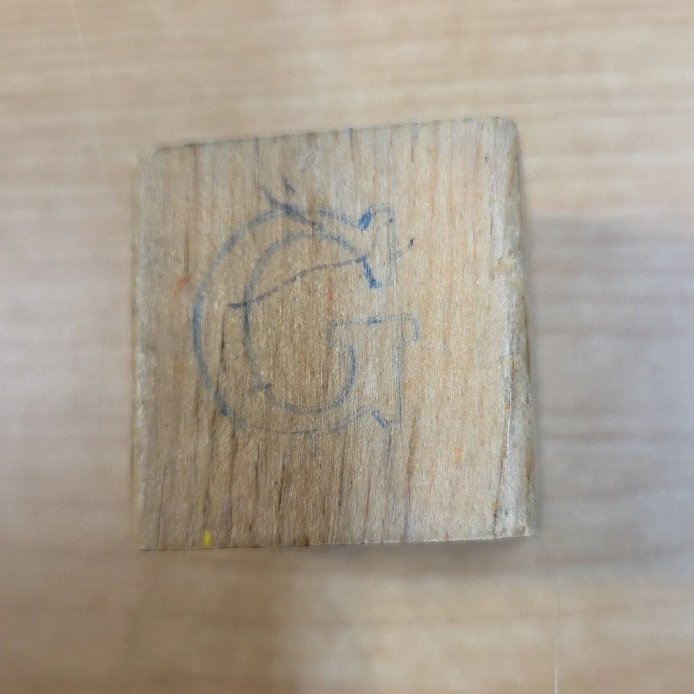 28 Vtg Wooden Alphabet Building‎ Blocks